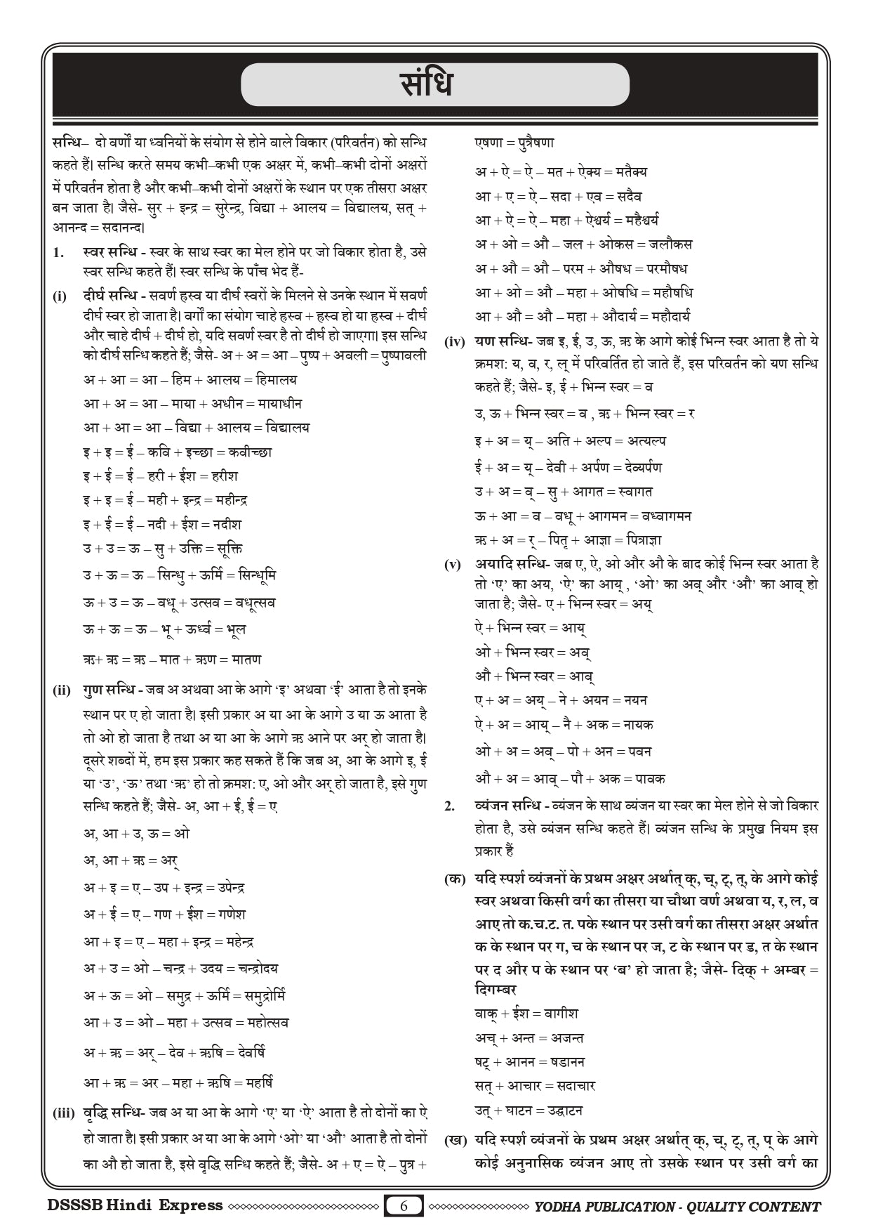 DSSSB HINDI EXPRESS