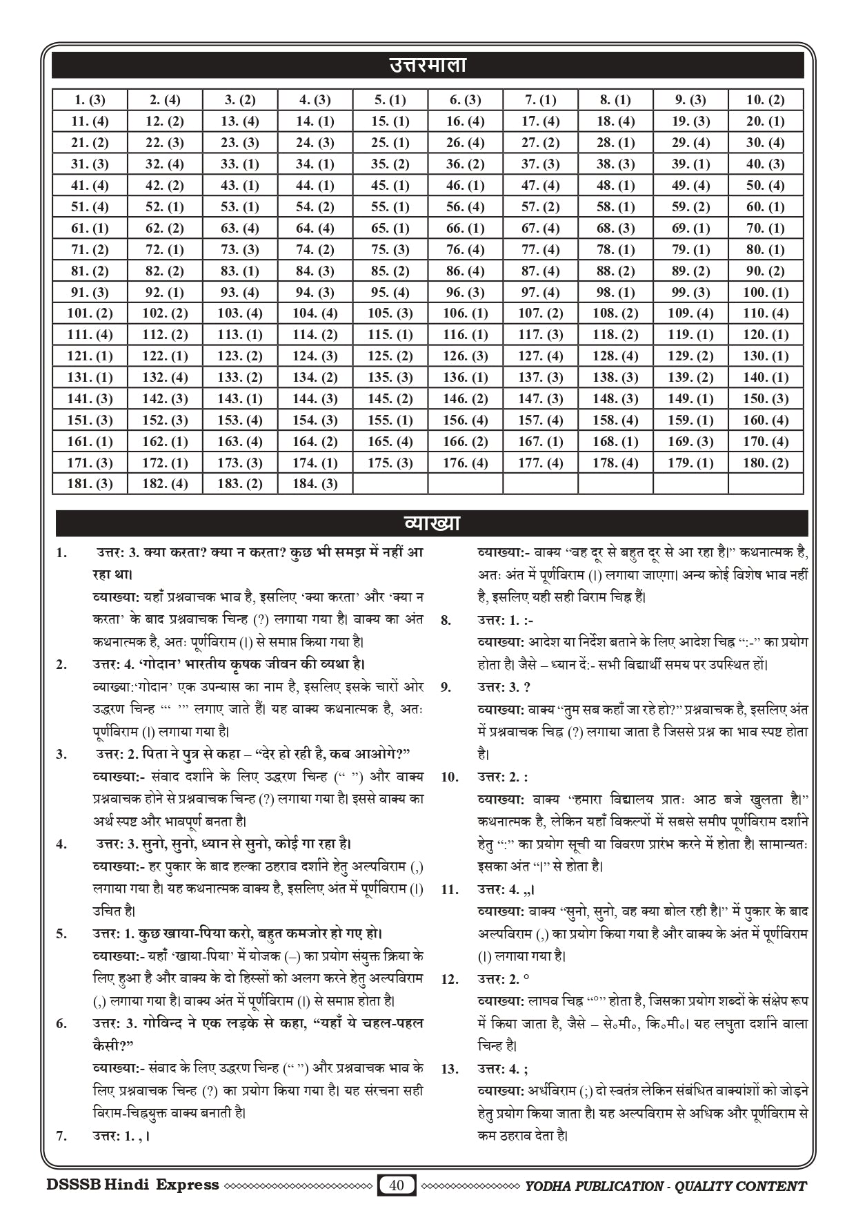 DSSSB HINDI EXPRESS