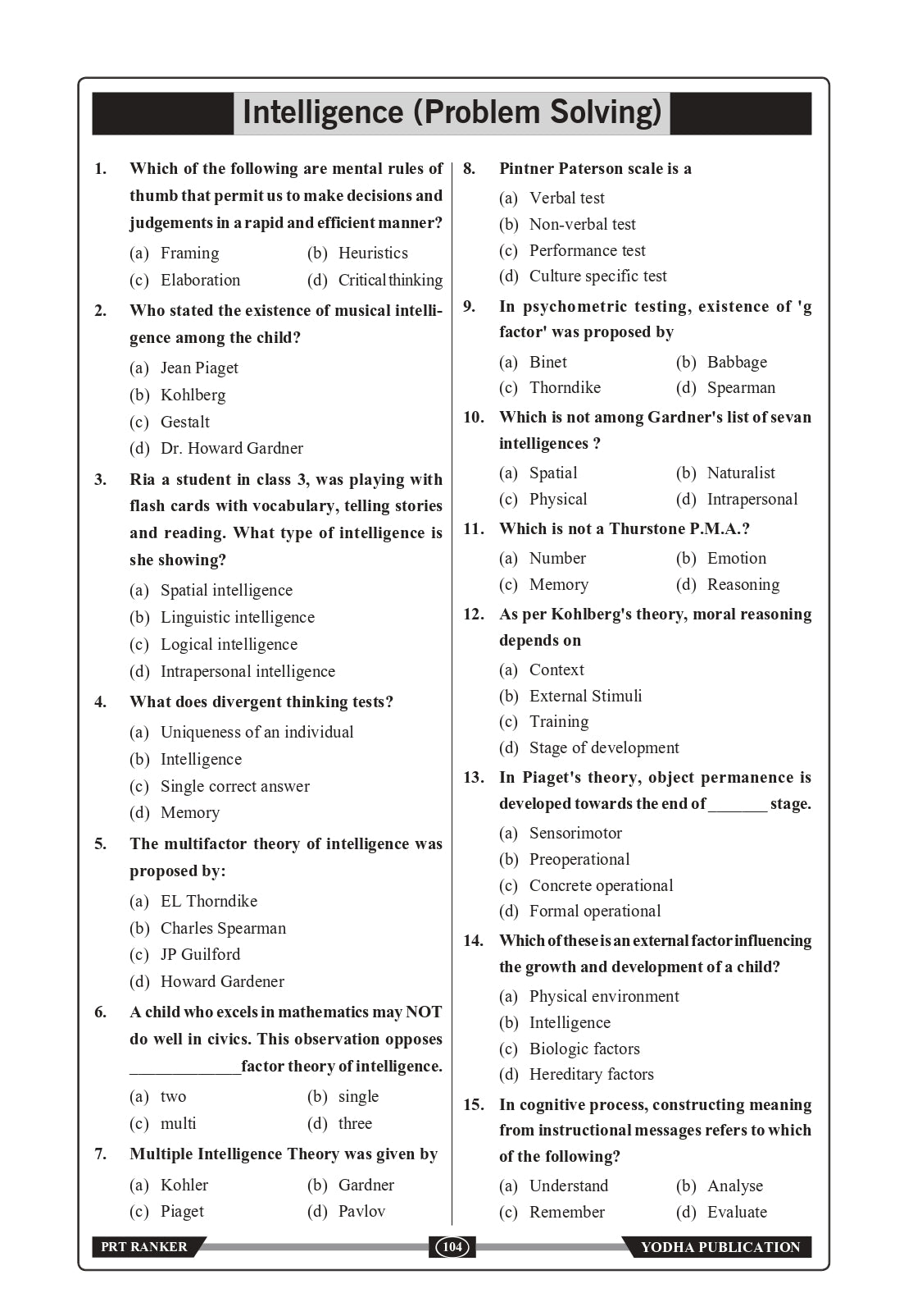 PRT RANKER - DSSSB BY SANDEEP KHARB AND SUMEET BENIWAL-English