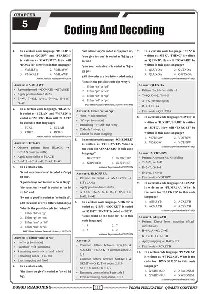 DSSSB REASONING PYQ