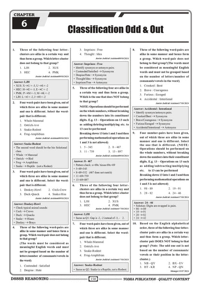 DSSSB REASONING PYQ