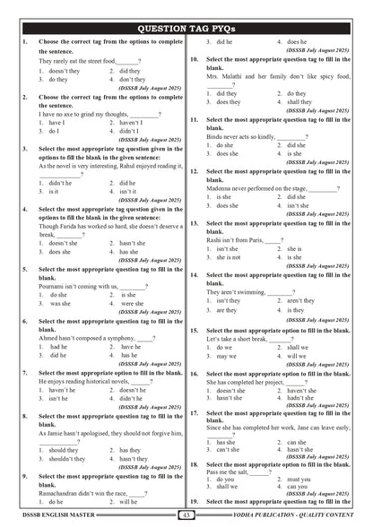 DSSSB ENGLISH MASTER - SANDEEP KHARB