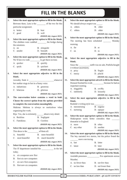 DSSSB ENGLISH MASTER - SANDEEP KHARB